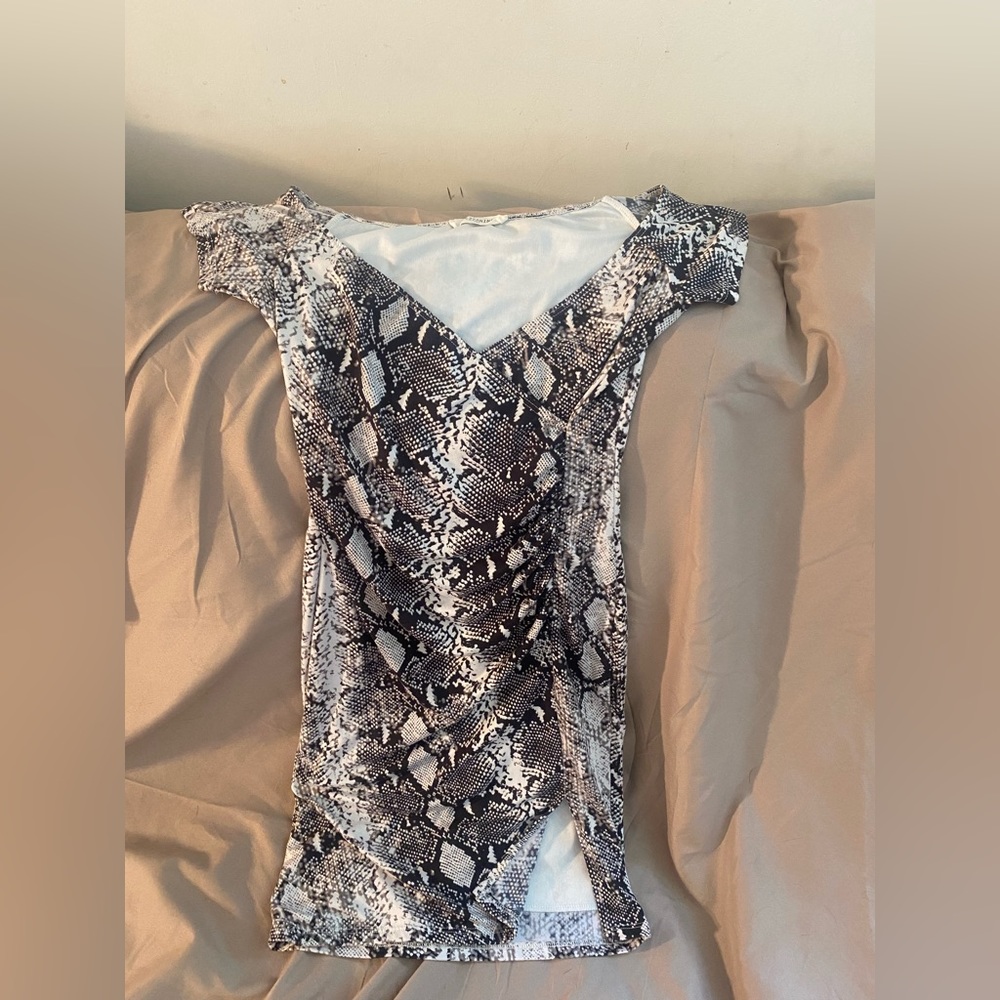 Snakeskin dress